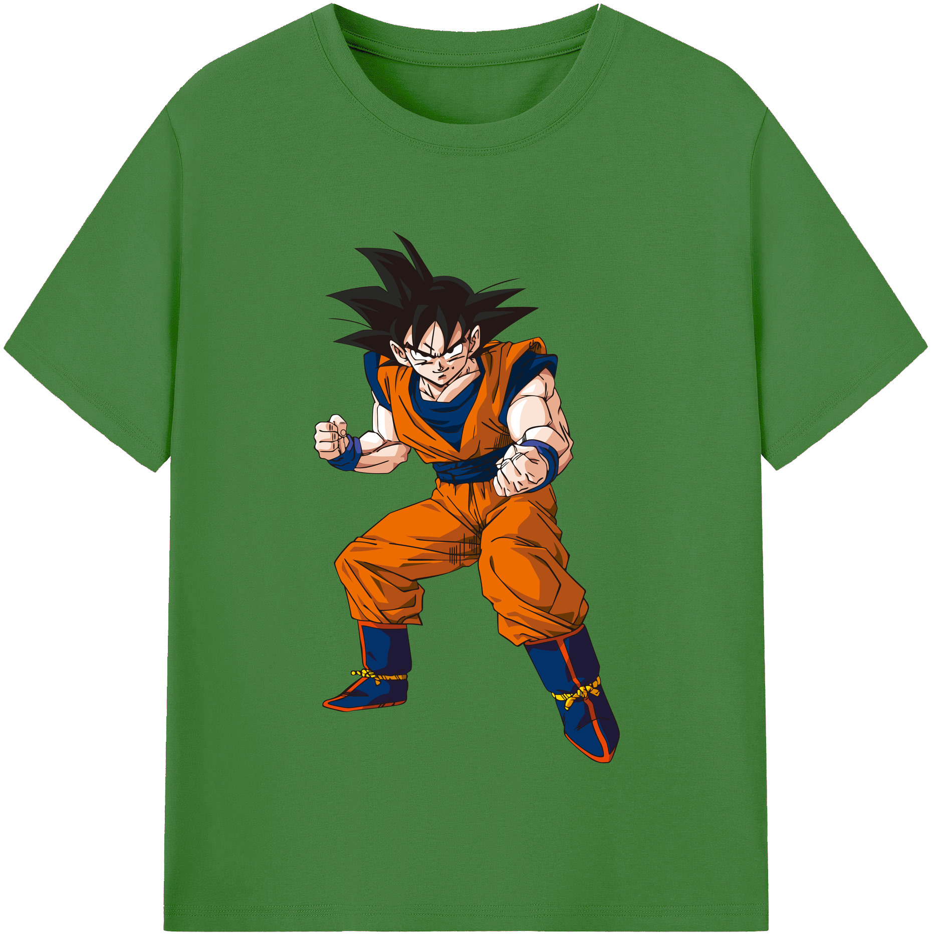 （画像用） ドラゴンボール 孫悟空（そん ごくう）Son Goku カカロット DRAGON BALL Kakarotto レディースカジュアルプリントTシャツ（綿100％）